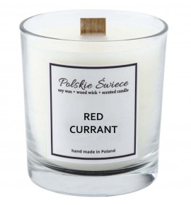 RED CURRANT - Świeca zapachowa z drewnianym knotem VIVAT