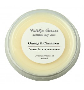 Orange & cinnamon - wosk SOJOWY zapachowy 30g