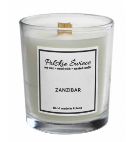 ZANZIBAR - Naturalna świeca zapachowa z drewnianym knotem